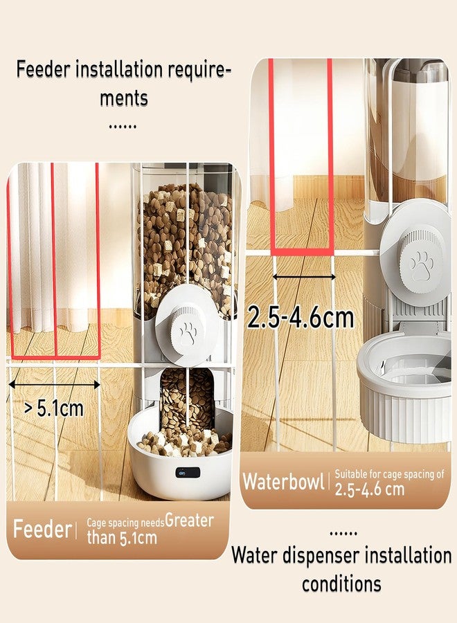 YumSur Hanging Cage Automatic Pet Food Water Dispenser, 41oz Hanging Automatic Food Dispenser, 18oz Pet Water Bottle for Cage Crate, Suitable for Kitten Rabbit Chinchilla Hedgehog Ferret (Blue, 41Oz) - Image 4
